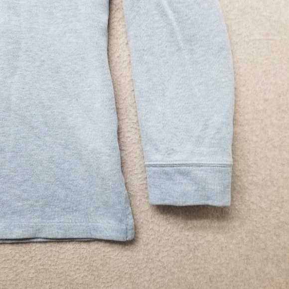 Polo Ralph Lauren Sweater Mens Large Blue Pullover Mock Neck Zip Cotton - Picture 4 of 14